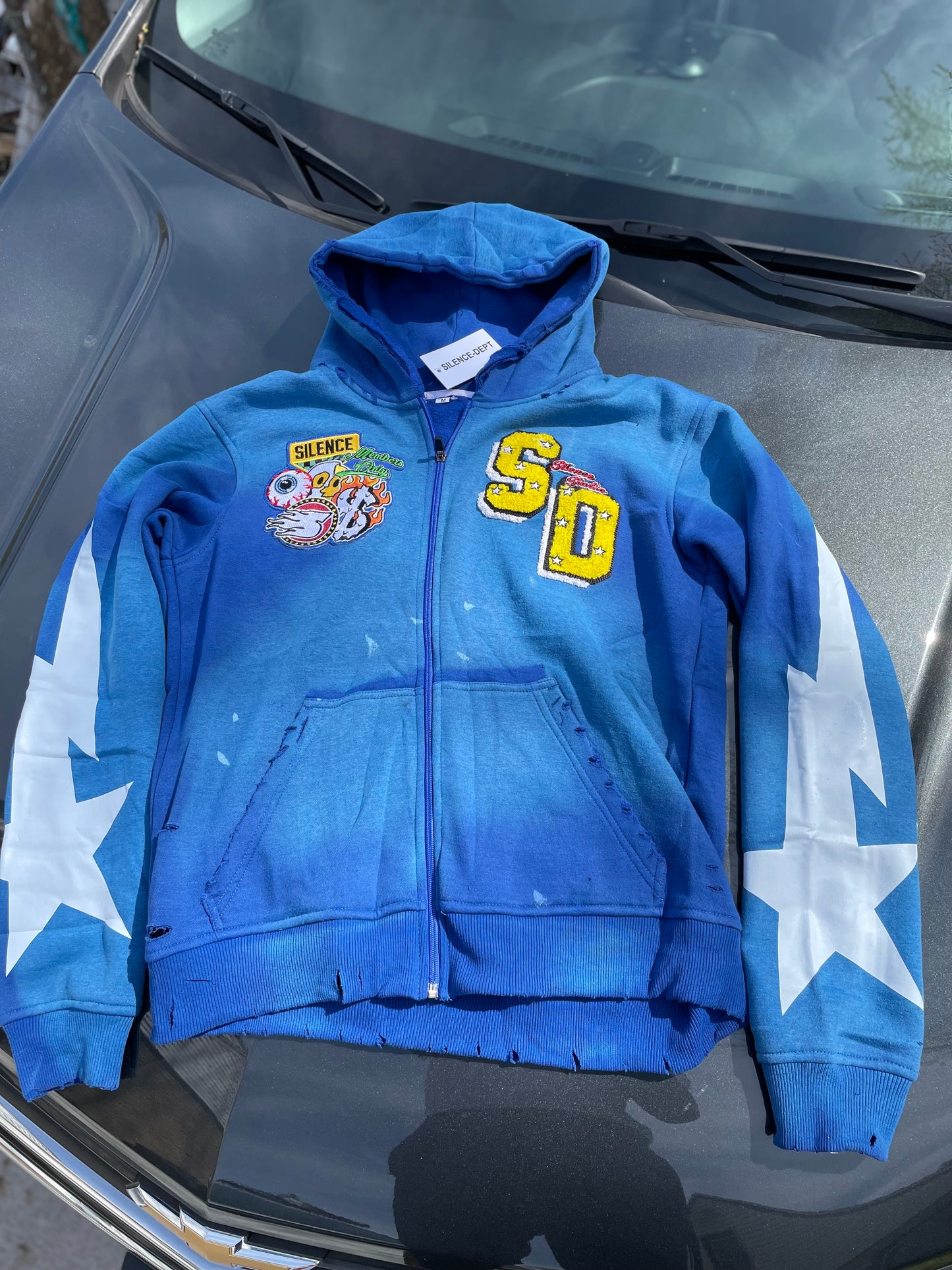 Ocean Blue SD ZIPUP HOODIE