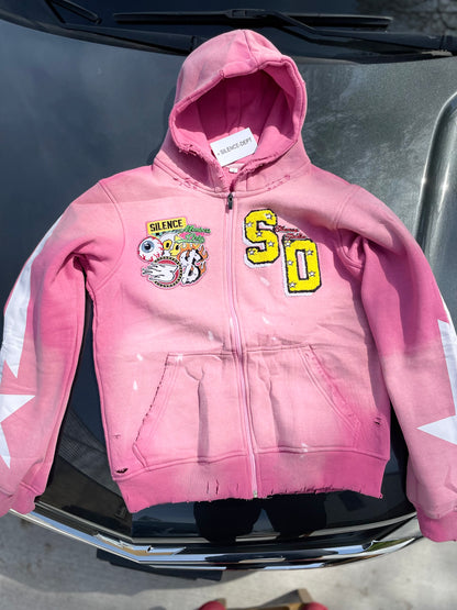 Blossom Pink SD Zipup Hoodie