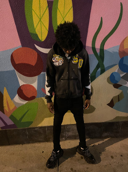 Midnight Black SD Zipup Hoodie