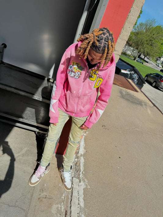 Blossom Pink SD Zipup Hoodie